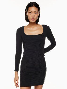 Wilfred artizia Lydia BodyconBlack Ruched Long Sleeve Women's Dress